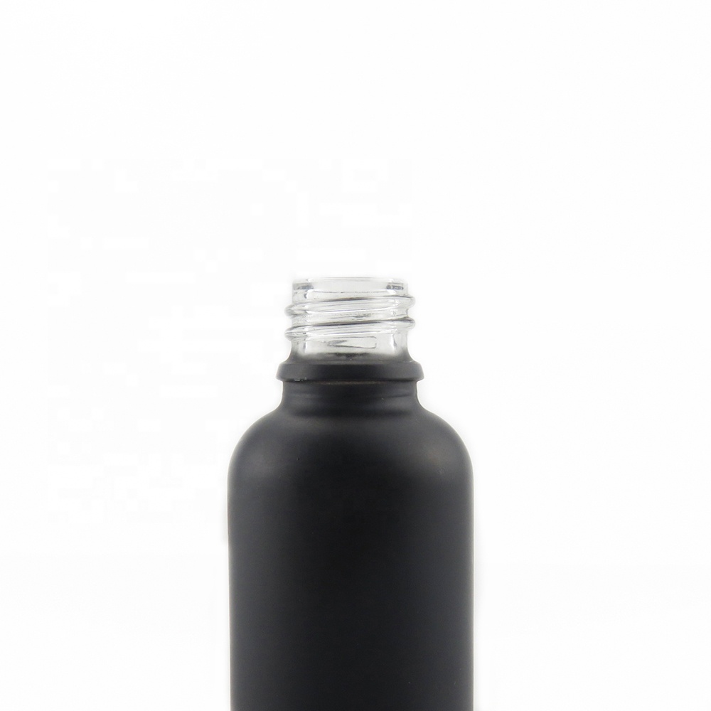 1 oz black boston round bottles 30ml black boston round glass bottle matte black glass dropper bottle for essential oil