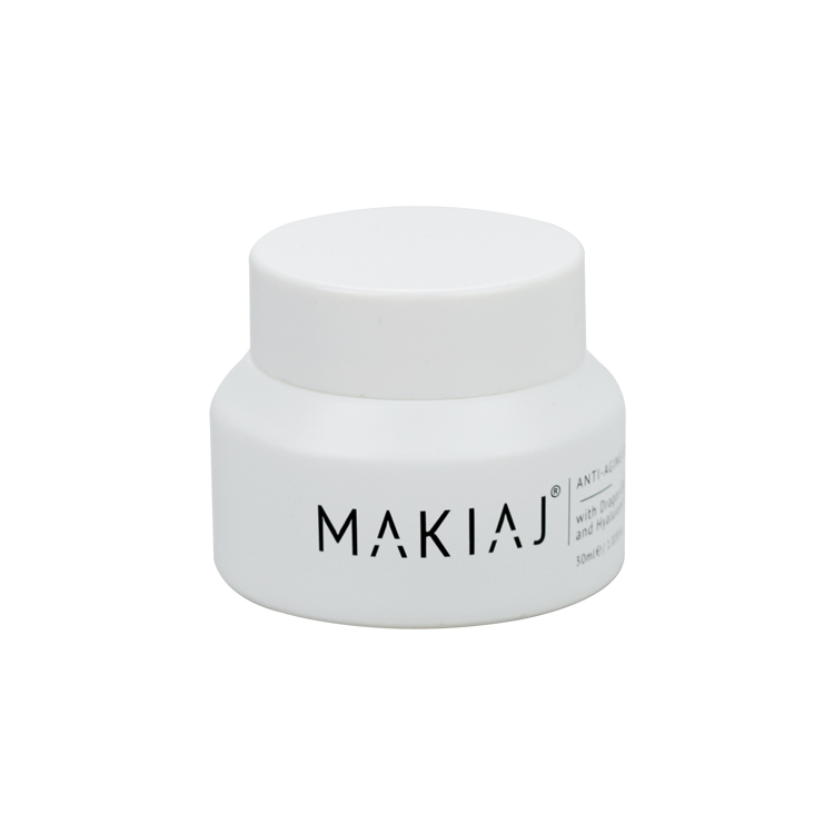 1 oz matte white cosmetic jar 30g glass eye cream jar