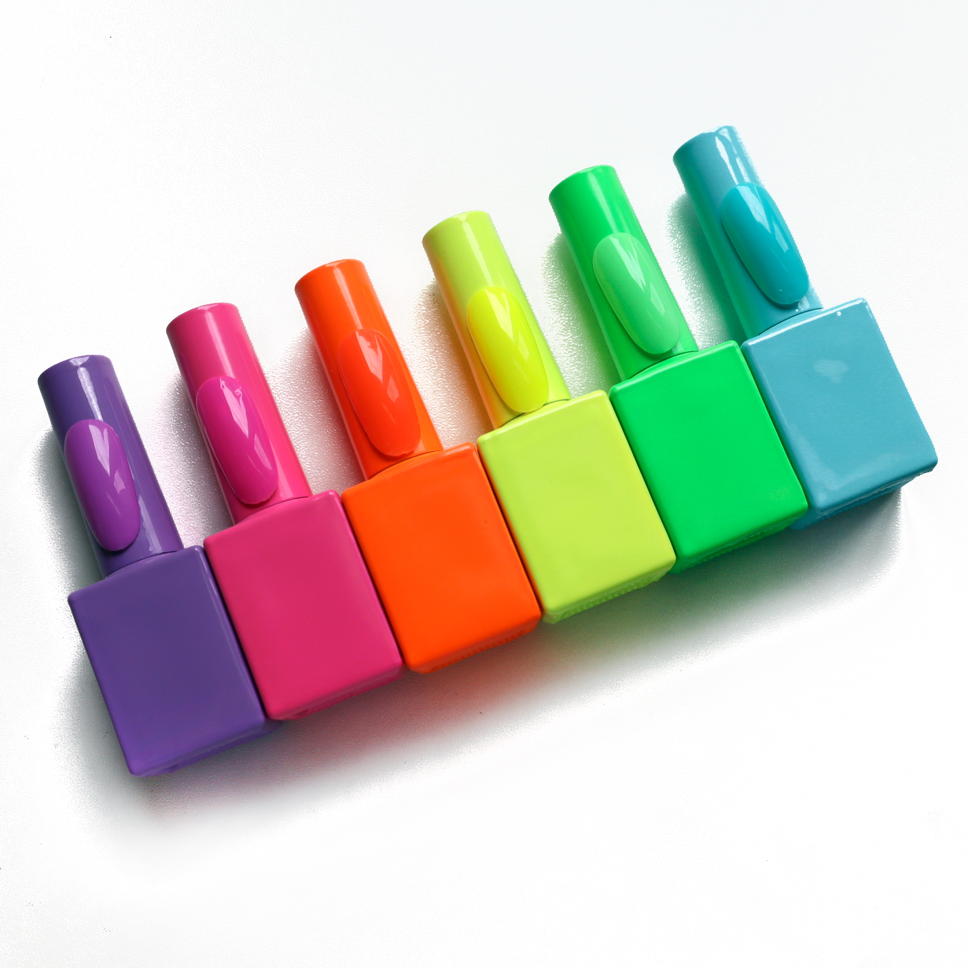 10-15ml Empty Nail Polish Gel Polish Bottles With White Brush.empty nail polish bottle