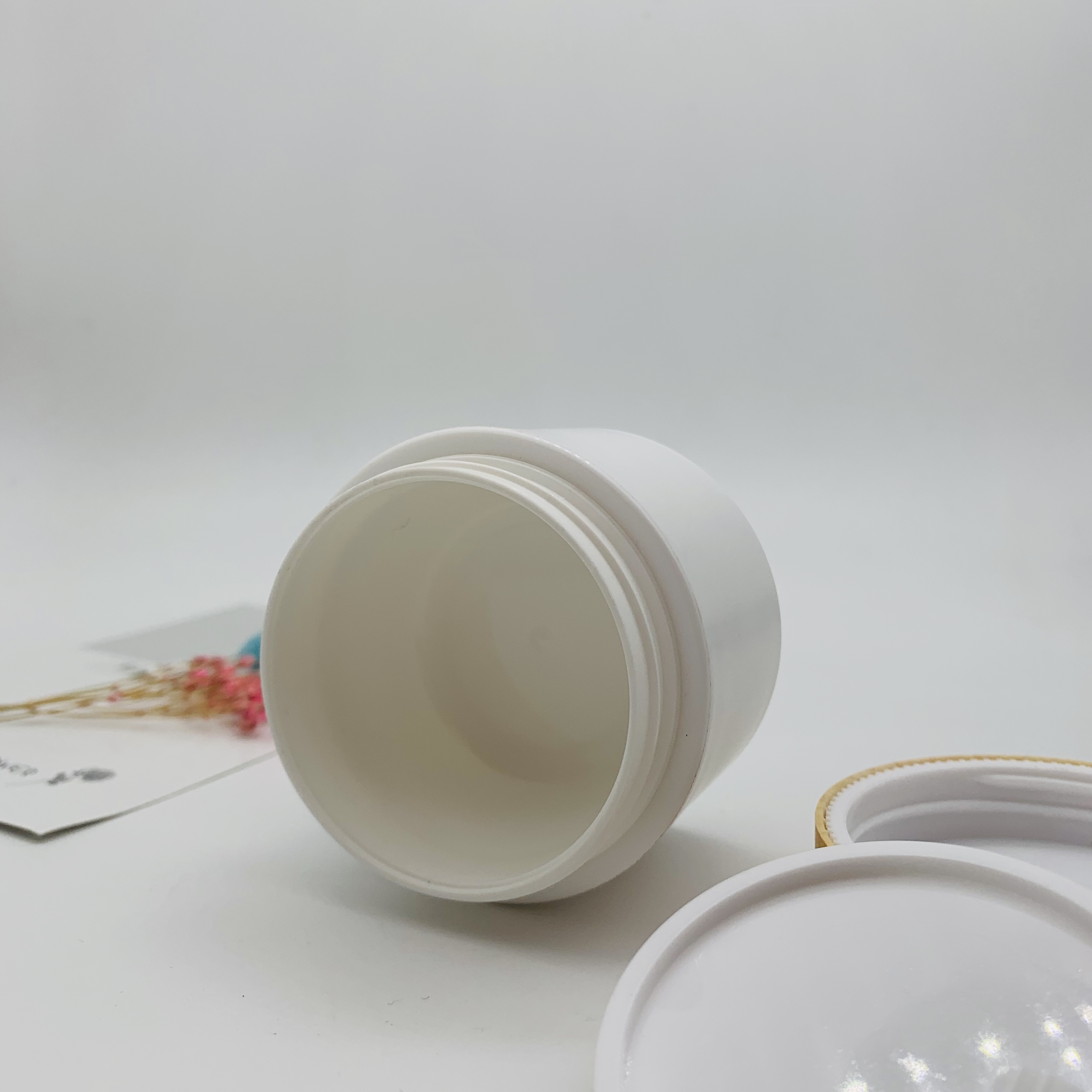 10/20/30/50/100/200/250g Water Transfer Wood Grain Cover PP Cream Bottle