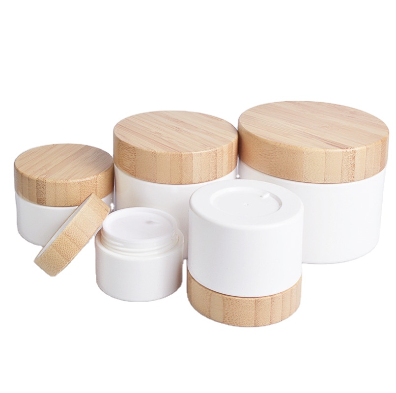 10/20/30/50/100/200/250g Water Transfer Wood Grain Cover PP Cream Bottle