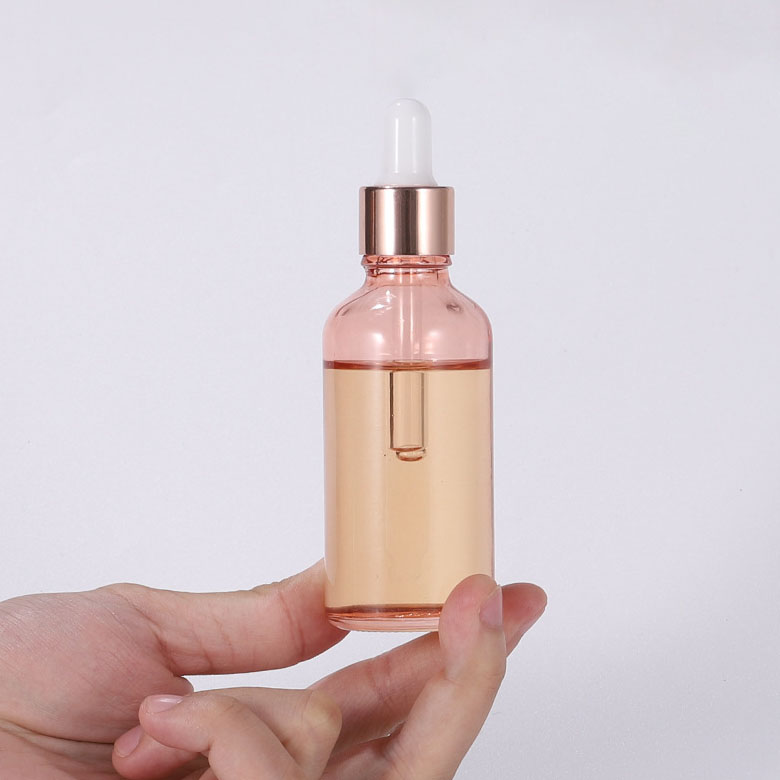 10 30 100ml pink glass dropper glass dropper for cosmetic essential oil roller essential oil bottle for oil