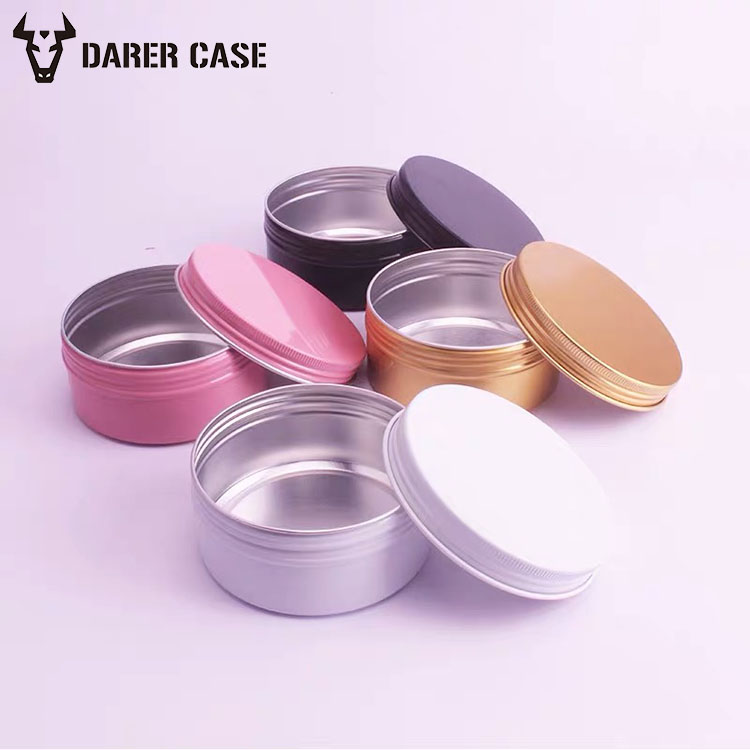 10/30/50/60/100/150/300g Empty Metal Aluminum Tin Jars rose gold aluminium cosmetic jars