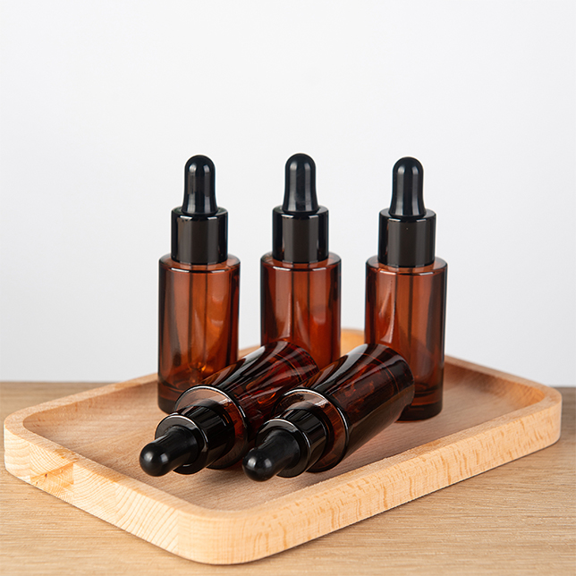 10 50 Ml Glass, Bottle Dropper Clear Amber Medical Liquid Essential Oil Package Bottle/