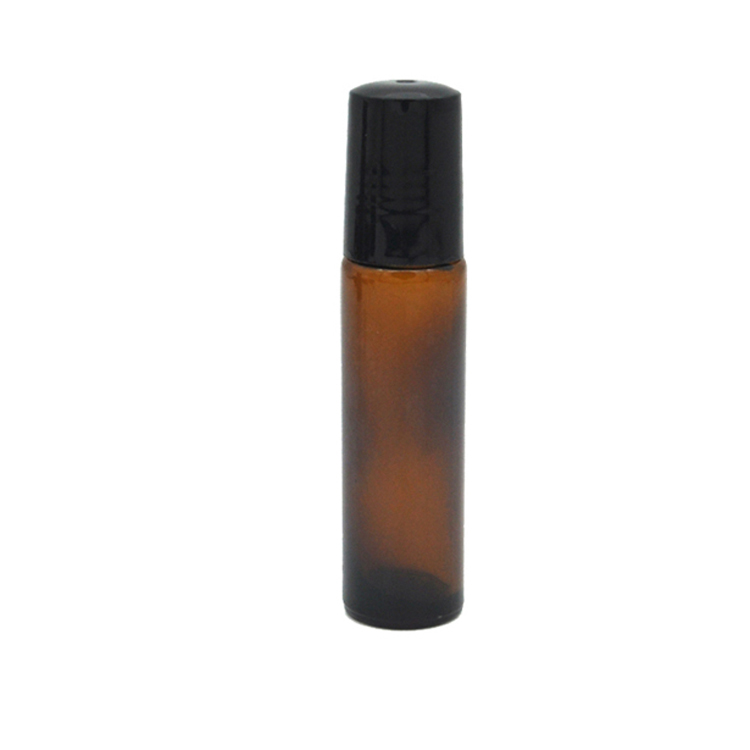 10 Ml Amber Glass 2Ml Roll On Bottle With Removable Stainless Steel Roller Ball