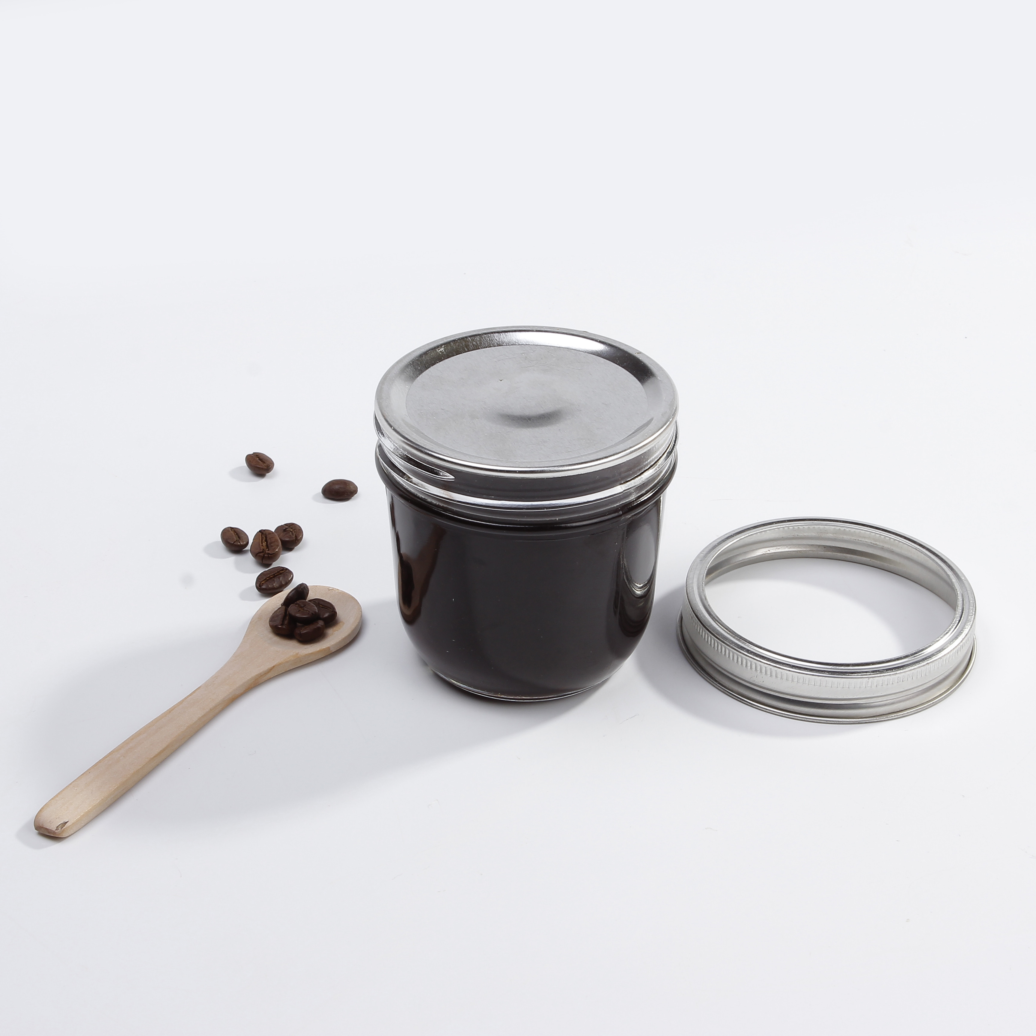 10 OZ 300 ML Wide Mouth Taper Mason Jars For Jelly Juice Food Canning Glass Jars With Split Type Lids