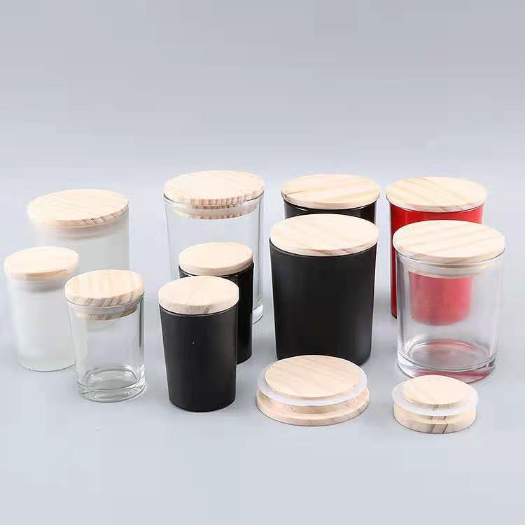 10 Oz Matte Black Candle Jars with Matte Black lids For Candle Making