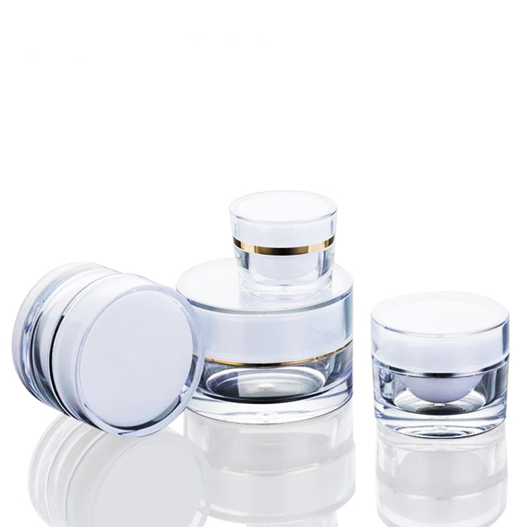 10 g  Round bottle transparent  acrylic cosmetic jar cream bottle