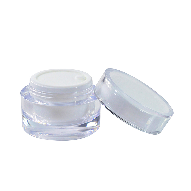 10 g Round bottle transparent acrylic cosmetic jar cream bottle