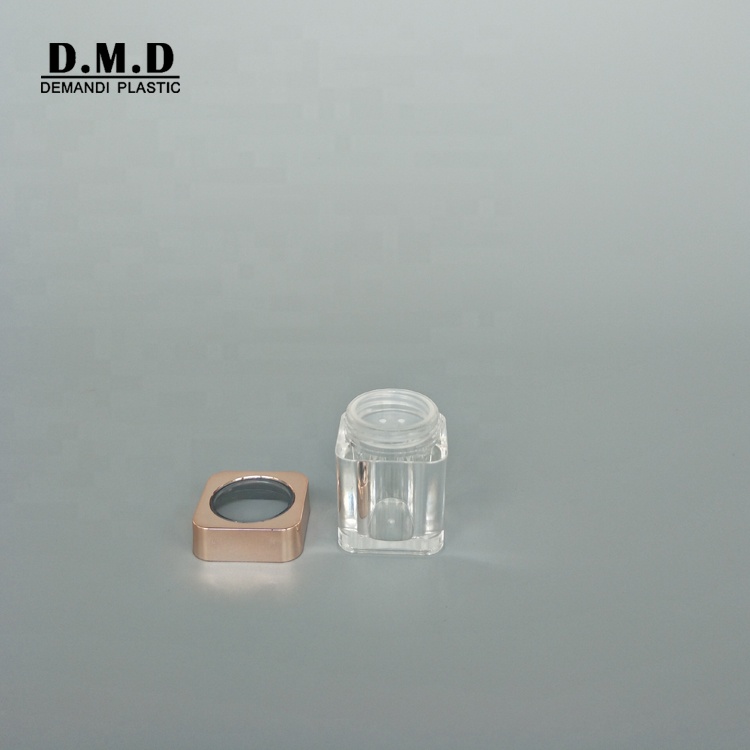 10 grams 5 grams 5 ml 10 ml makeup powder acrylic square cosmetic sifter jar