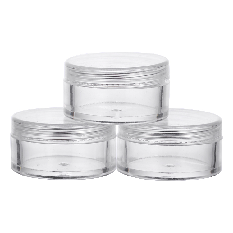 10 ml 10 g Acrylic Round Clear Jars with Flat Top Lids for Creams Lotions Make Up Cosmetics Samples Herbs Ointments