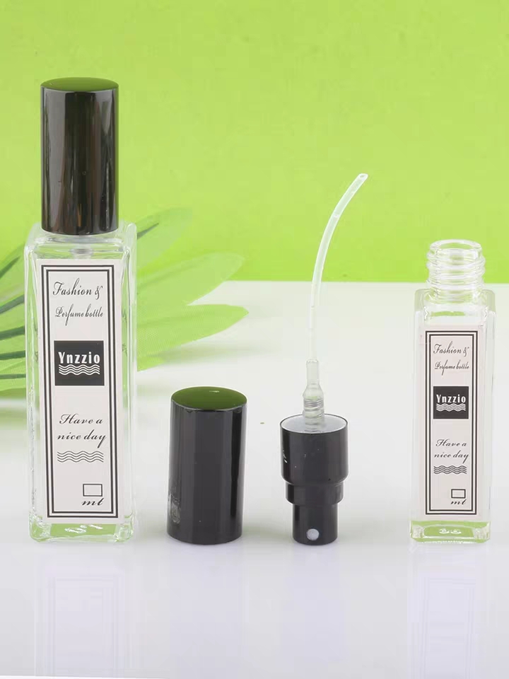 10 ml 15ml 30ml 50 ml 100 ml colorful empty luxury square spray glass 10 ml square perfume glass bottle