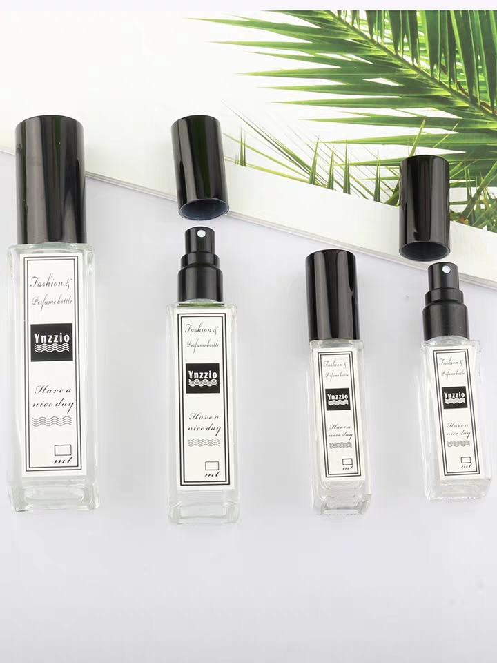 10 ml 15ml 30ml 50 ml 100 ml colorful empty luxury square spray glass 10 ml square perfume glass bottle