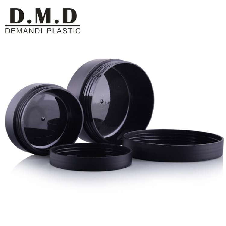 10 ml 50 grams 30g 1oz 30 ml 100grams 100 ml plastic PP empty matte black cosmetic pomade gel jar