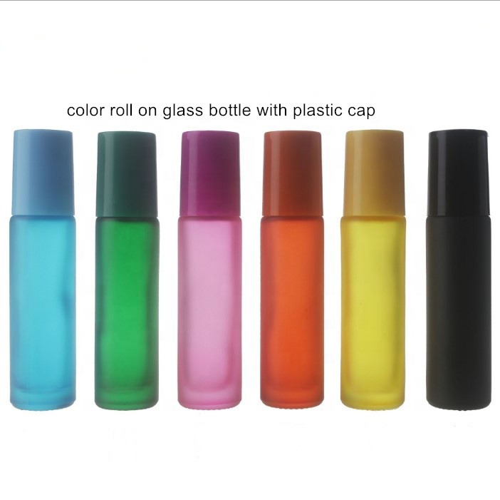 10 ml Roll On Oil Perfume Bottles Glass Bottles Colorful 10ml aluminium bottle10ml amber bottle