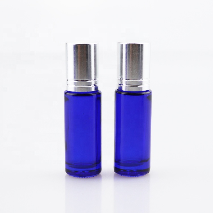 10 ml Roll on glass perfume roller ball essential oil bottle with stainless steel ball