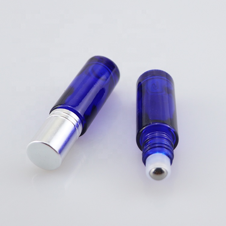 10 ml Roll on glass perfume roller ball essential oil bottle with stainless steel ball