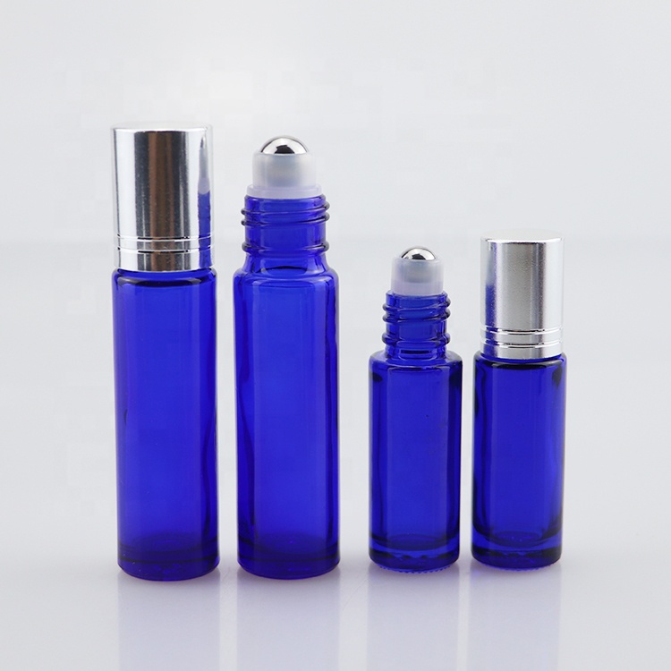 10 ml Roll on glass perfume roller ball essential oil bottle with stainless steel ball