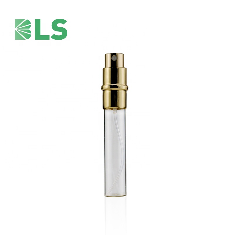 10 ml Round aluminum mini luxury perfume atomizer refillable perfume bottle atomizer perfume glass bottle with spray atomizer
