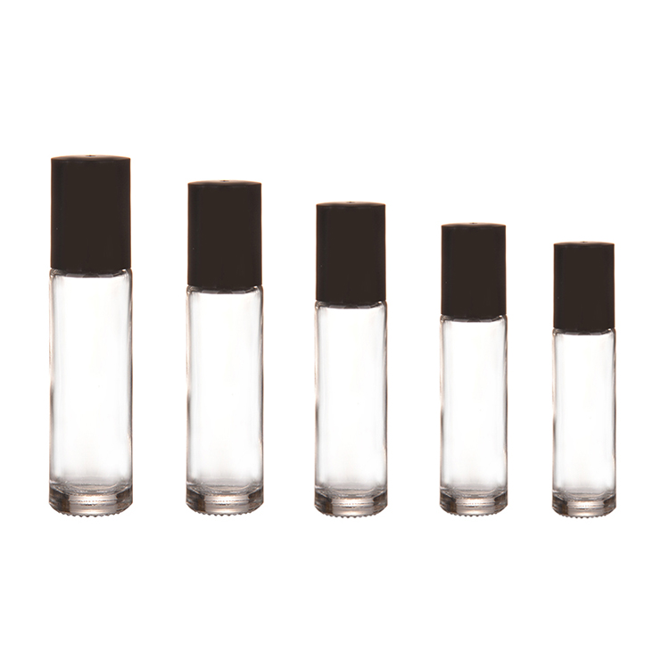 10 ml amber glass bottle roll on perfume bottle essential oil bottle with glass roller and gold cap