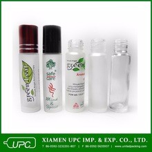 10 ml amber glass bottle roll on perfume bottle essential oil bottle with glass roller and gold cap
