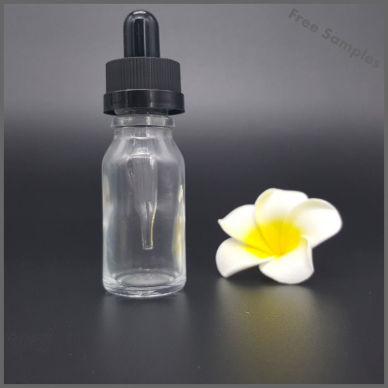 10 ml clear glass dropper bottle,10 ml amber glass eye dropper bottle 1/3 oz blue glass vial for eye drop