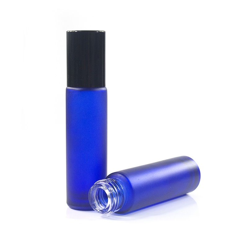 10 ml colored watermelon red amber clear blue roll on glass tube vial essential oil roller bottles