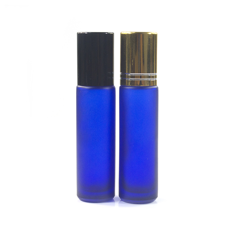 10 ml colored watermelon red amber clear blue roll on glass tube vial essential oil roller bottles