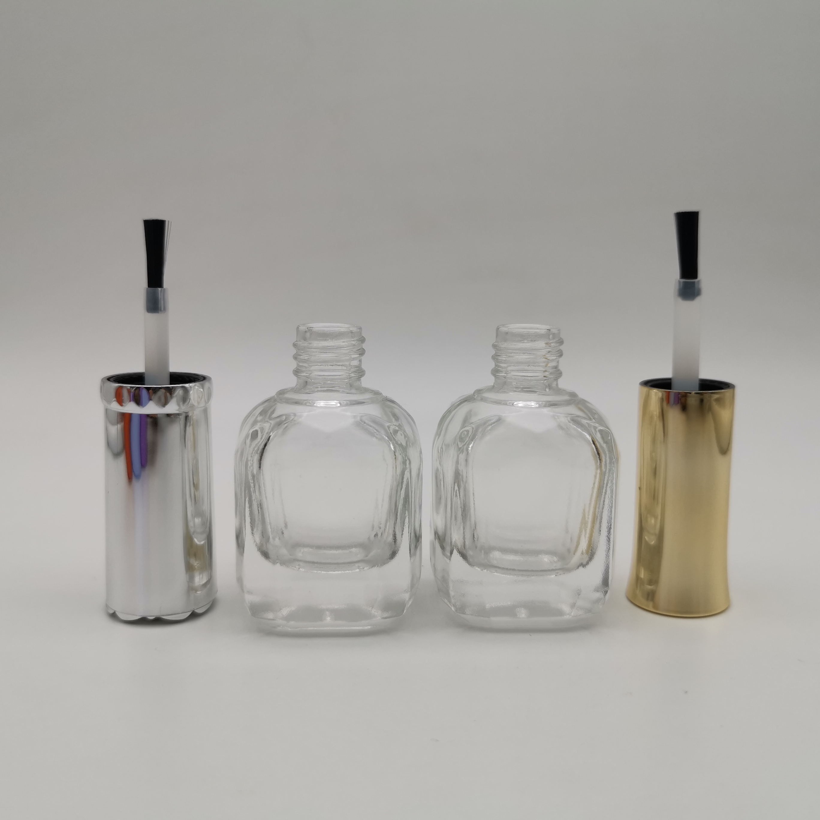 10 ml empty custom 15ml square nail gel polish bottles glass