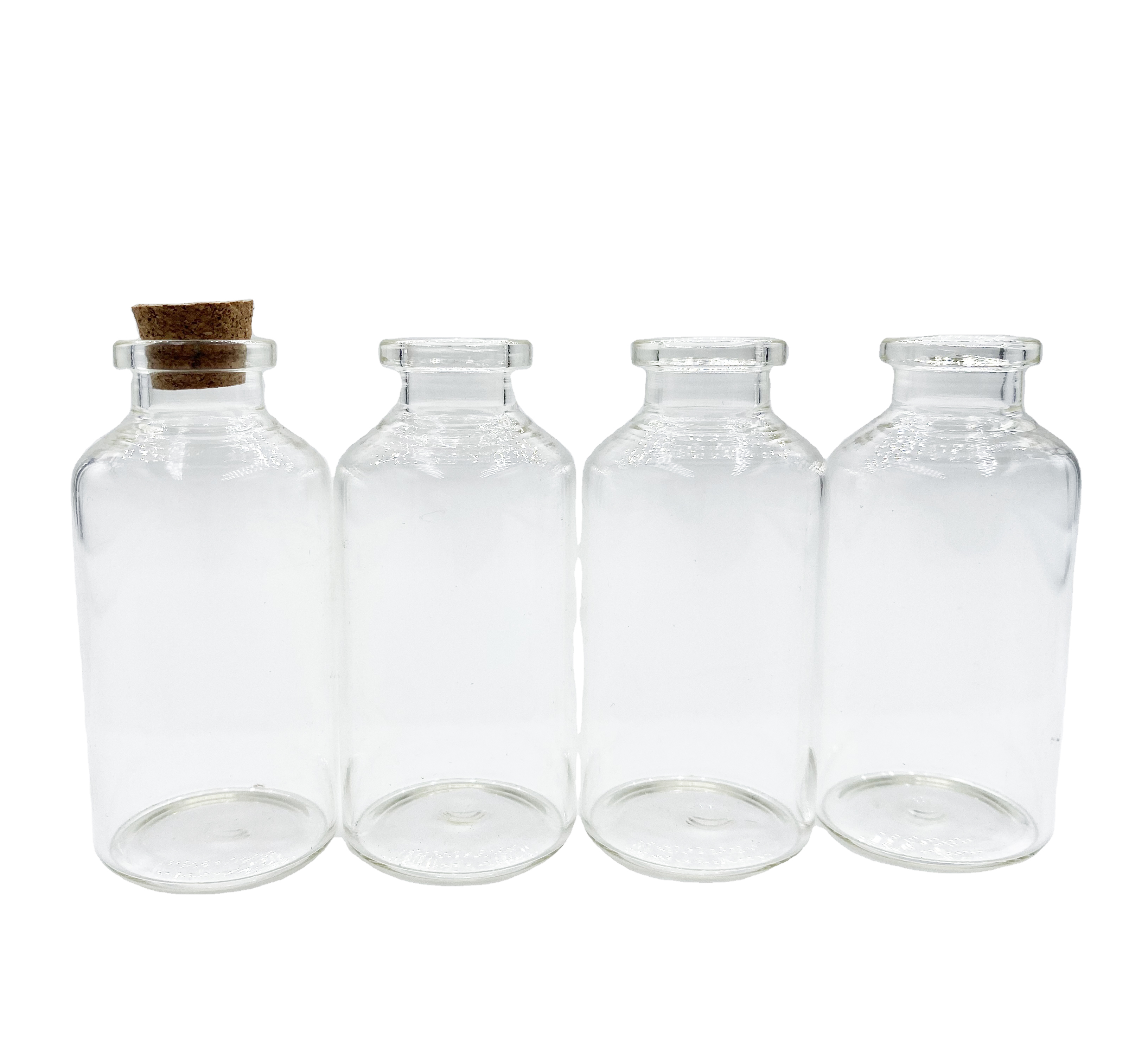 10 ml glass vials with rubber and aluminum cap pharmaceutical glass vial