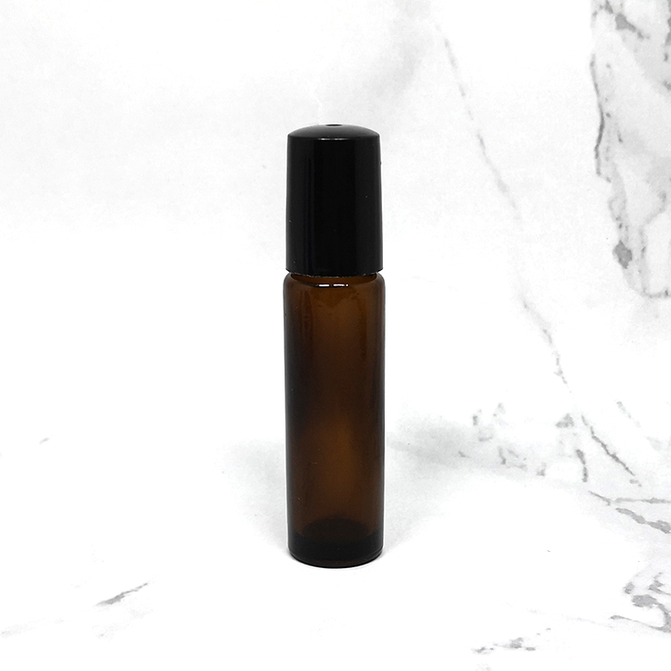 10 ml parfum sample tester amber blue clear frosted glass perfume roller bottles with lids