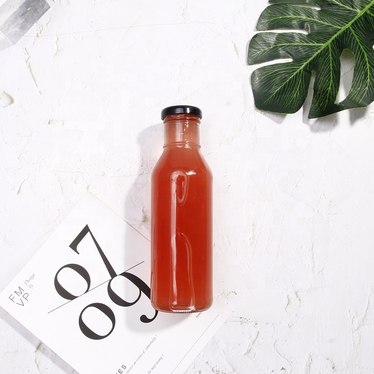 10 oz 12 oz 300ml 360ml Ring neck hot sauce glass bottle packaging for beverage food