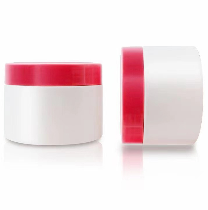 10 oz 300ml Plastic Jar HDPE Straight Sided Jars With Pink Smooth Screw Caps body butter packaging cosmetic cream jar