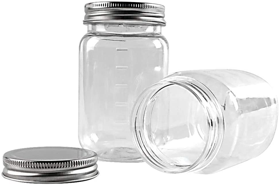 10 pack 16 Ounce Glass Jar With Lids Food Storage Jar for food preservation