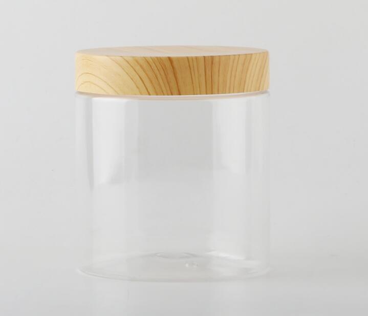 100 150 200ml round container food grade BPA free empty bamboo lid PLA plastic cream jar