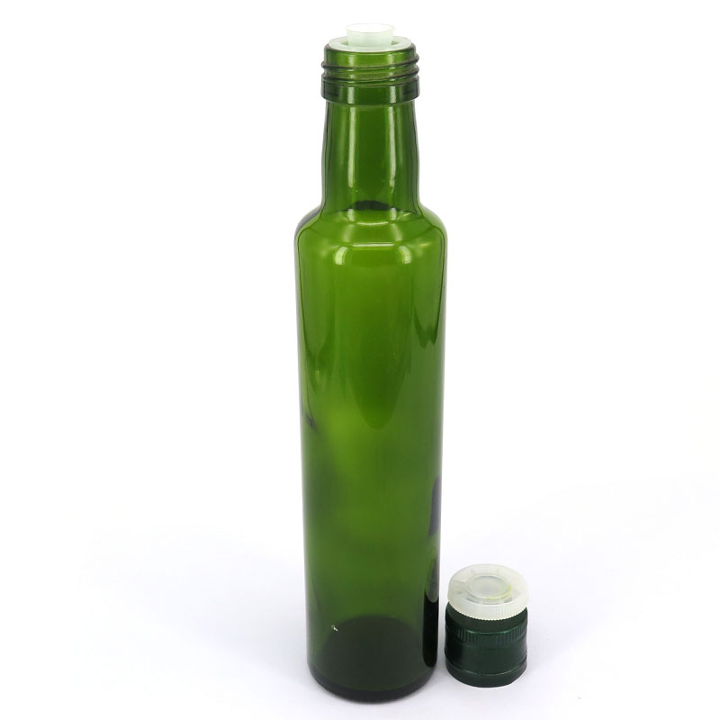 100 Ml 250 Ml 375 Ml 500 Ml 750 Ml 1000 Ml Dark Green Brown Clear Color Round Square Glass Olive Oil Bottles
