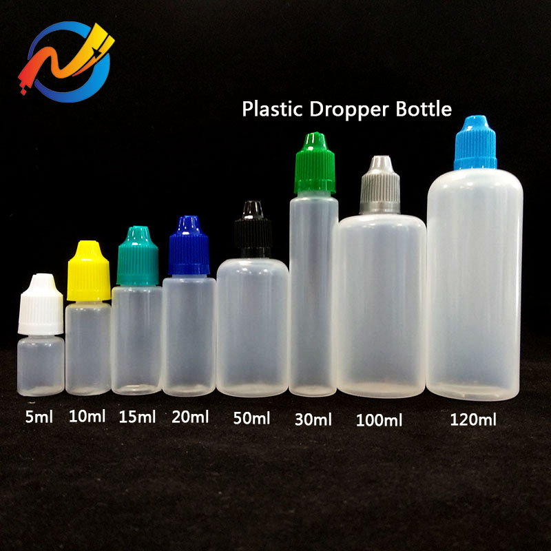 100 Ml 50ml Plastic Squeeze Pe E Liquid Ldpe Eye Dropper Bottle With Childproof Tamper Evident Cap