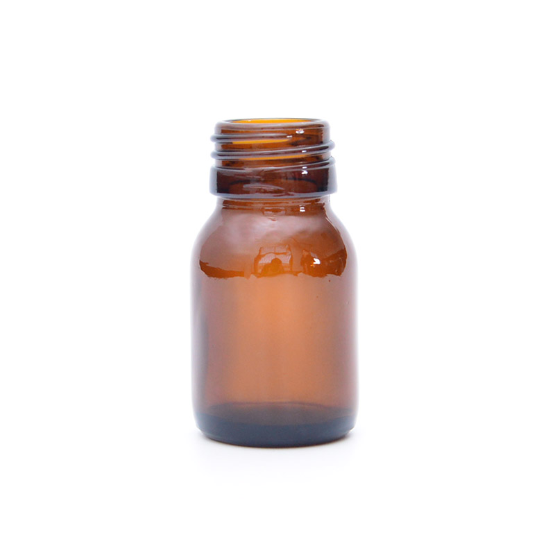 100 Ml Amber Syrup Liquor Glass Bottle With Screw Cap