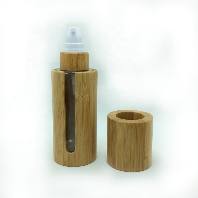 100% Natural Organic Material Bamboo Cosmetic Bottle Packaging Biodegradable Welcome to the shop for consultation