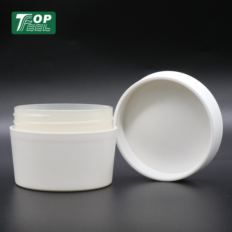 100% Recycled Eco friendly Post Consumer Resin PCR Material 120ML PP Plastic Cosmetic Cream jar
