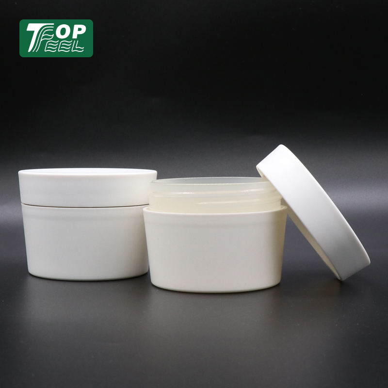 100% Recycled Eco friendly Post Consumer Resin PCR Material 120ML PP Plastic Cosmetic Cream jar