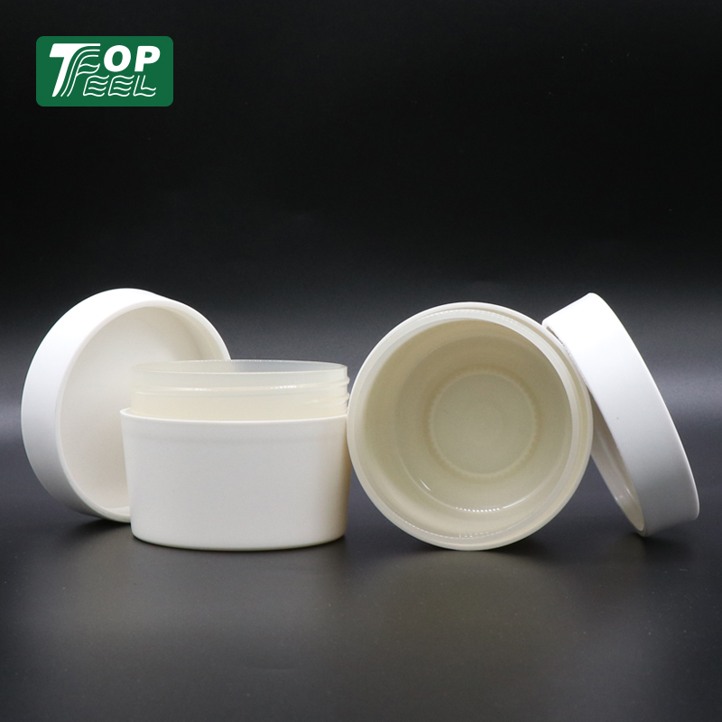 100% Recycled Eco friendly Post Consumer Resin PCR Material 120ML PP Plastic Cosmetic Cream jar