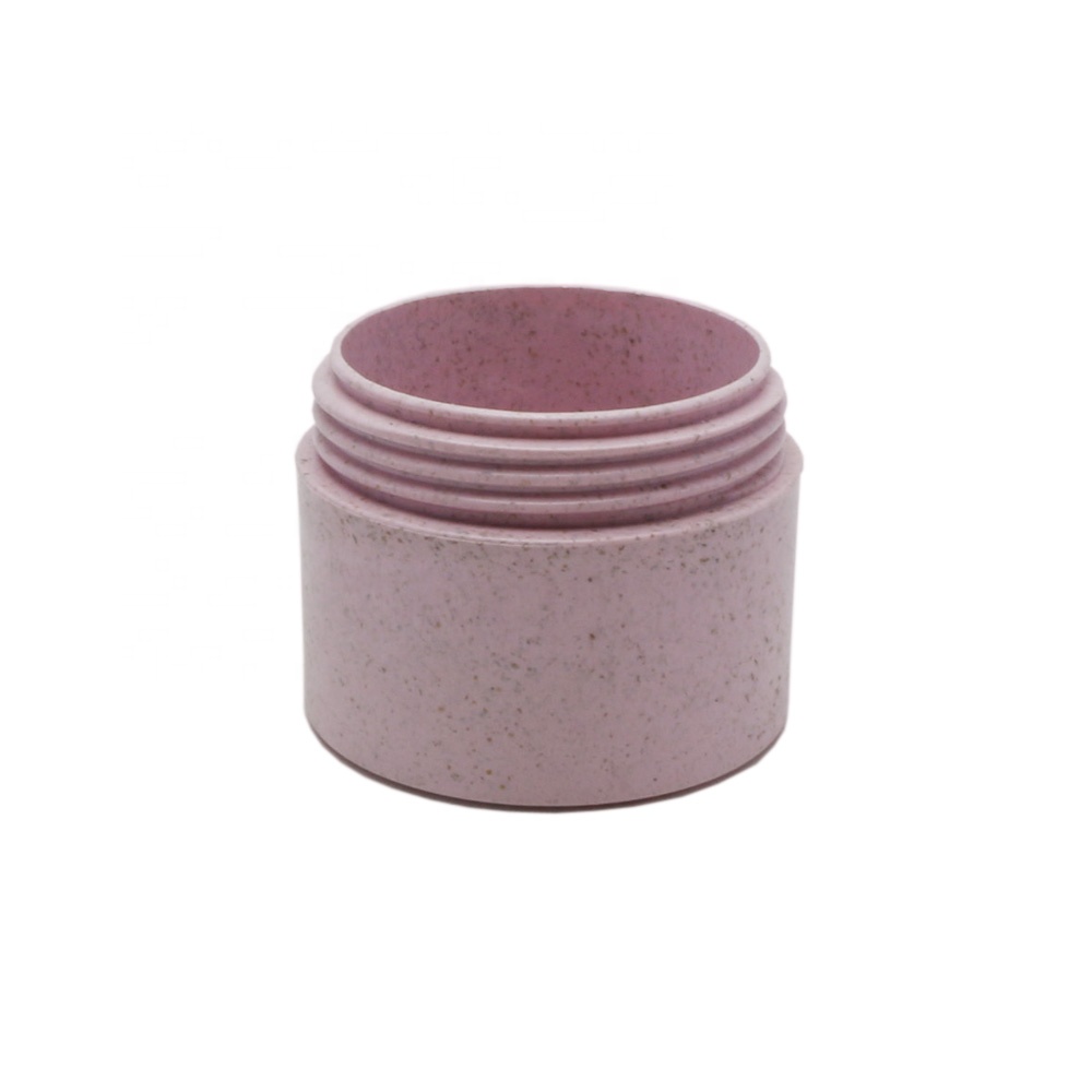 100% biodegradable cosmetic packaging pla wheat straw jar PLA-18A