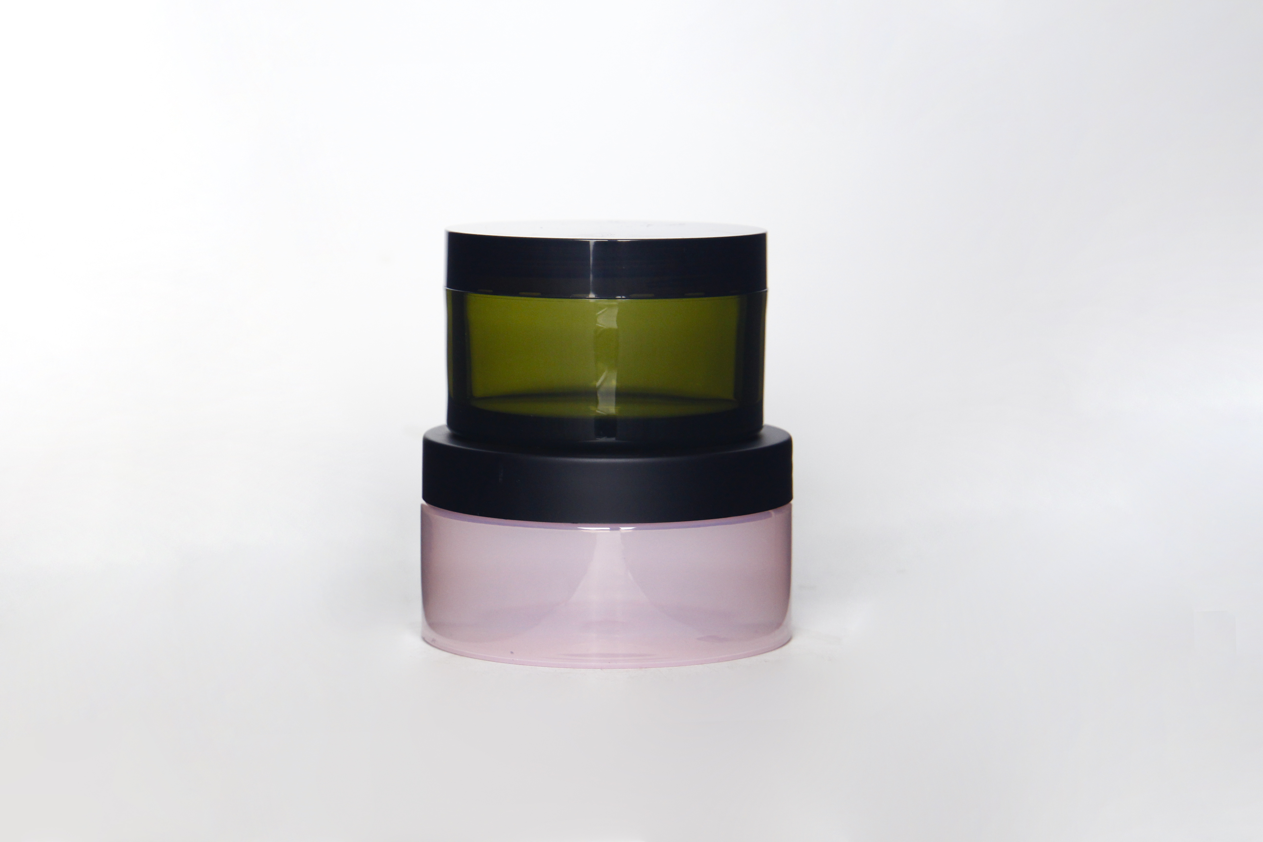 100 g 50 g Cosmetic Packaging for eye cream and face cream jars PET Cosmetic jars customized color