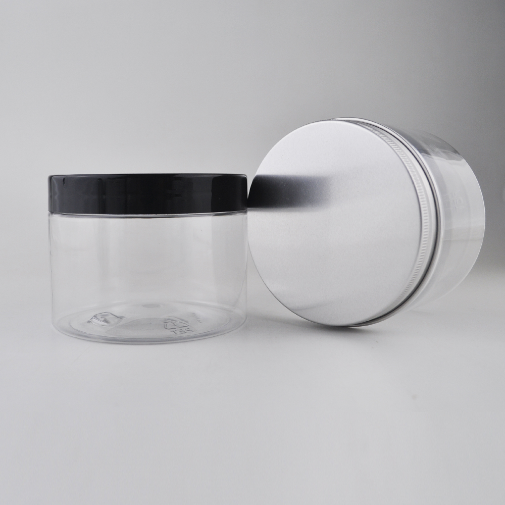 100 ml 200ml 300ml clear round pet thick wall wide plastic jars