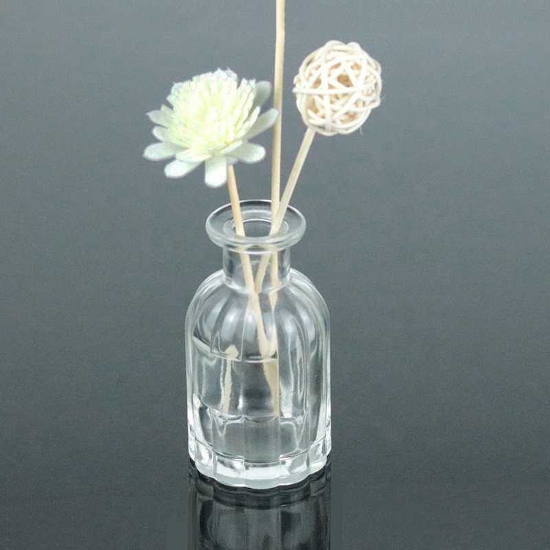 100 ml 200ml Manufacturer clear essential oil reed ratton glass aromatherapy bottles with stopper (GPM33)
