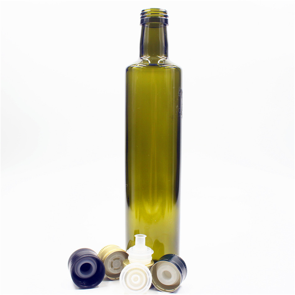 100 ml 250 ml 375 ml 500 ml 750 ml 1000 ml dark green brown clear color round square glass olive oil bottles