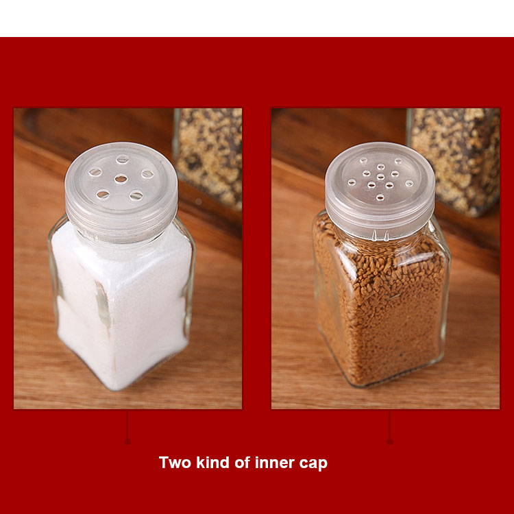 100 ml Glass Spice Jar Spice Storage Shaker Bottle with Screw Lid