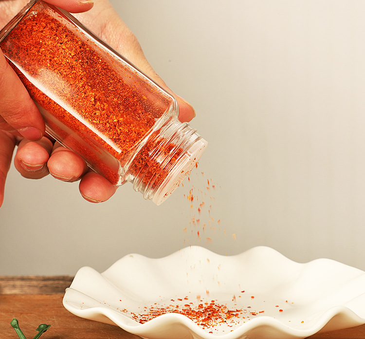 100 ml Glass Spice Jar Spice Storage Shaker Bottle with Screw Lid