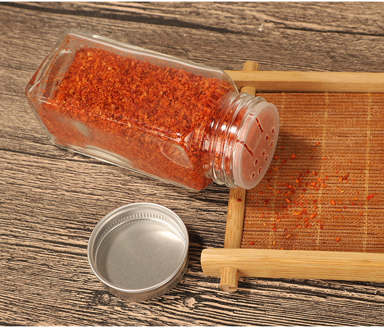 100 ml Glass Spice Jar Spice Storage Shaker Bottle with Screw Lid